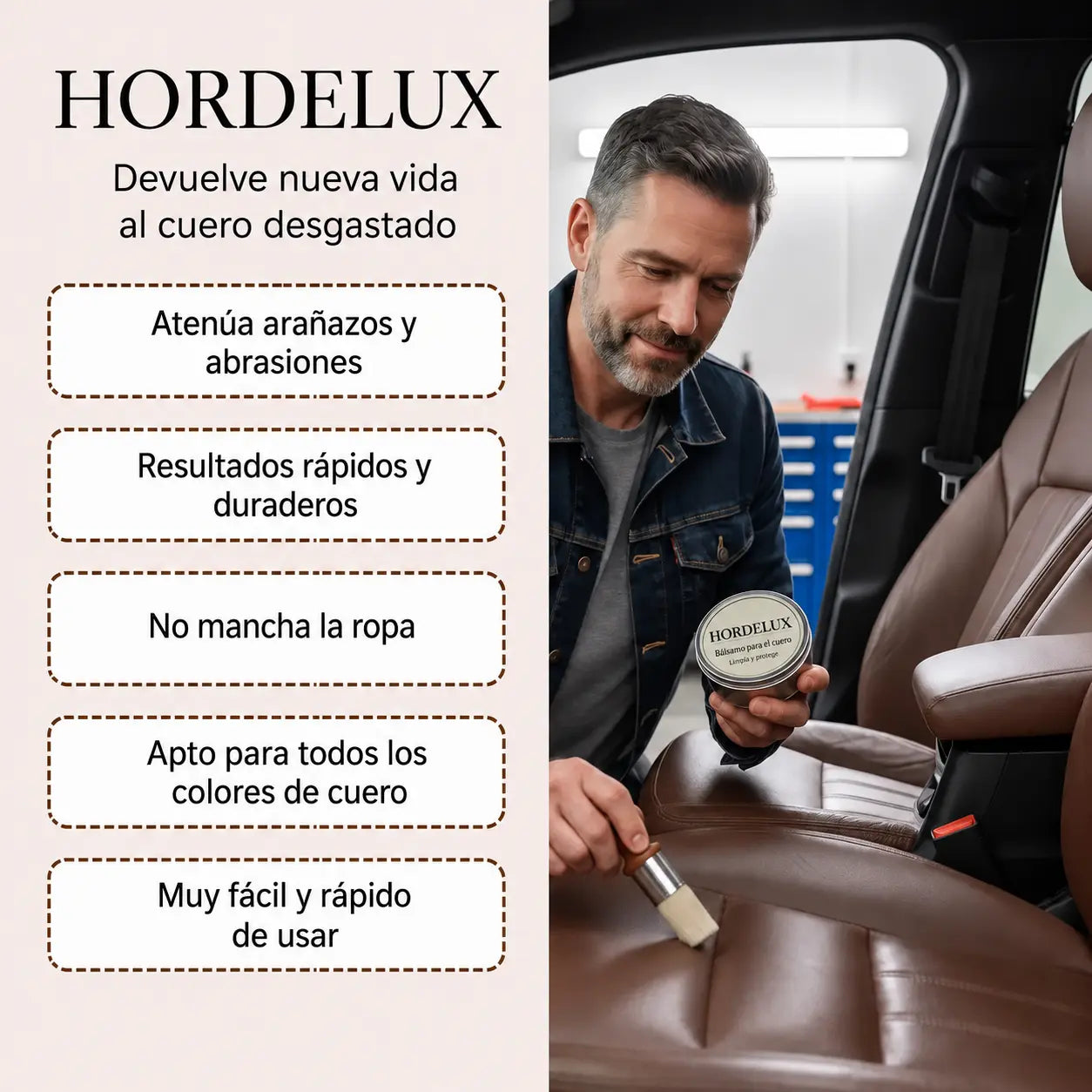 Hordelux – Restauración del cuero del coche