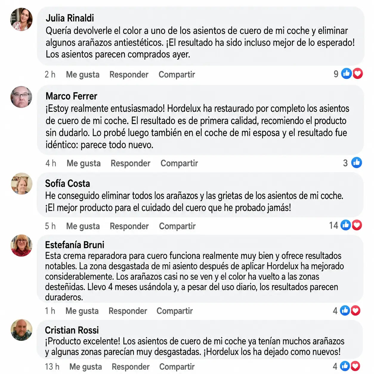 Hordelux – Restauración del cuero del coche